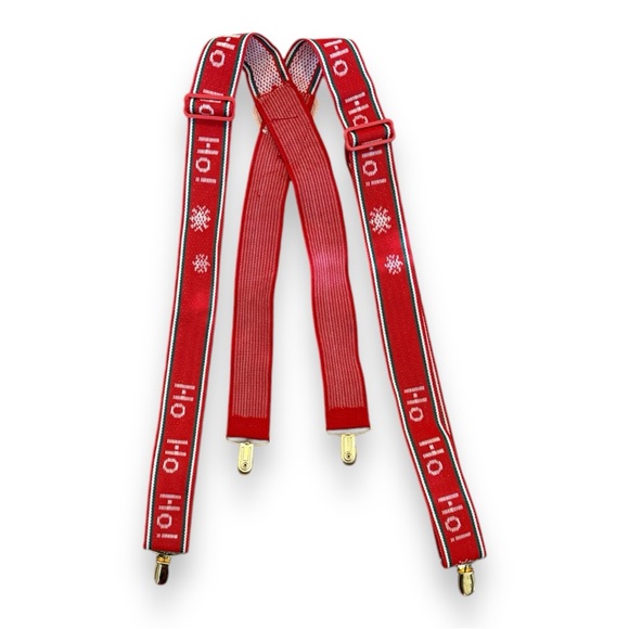 Ho Ho Ho adult size suspenders - Picture 2 of 2
